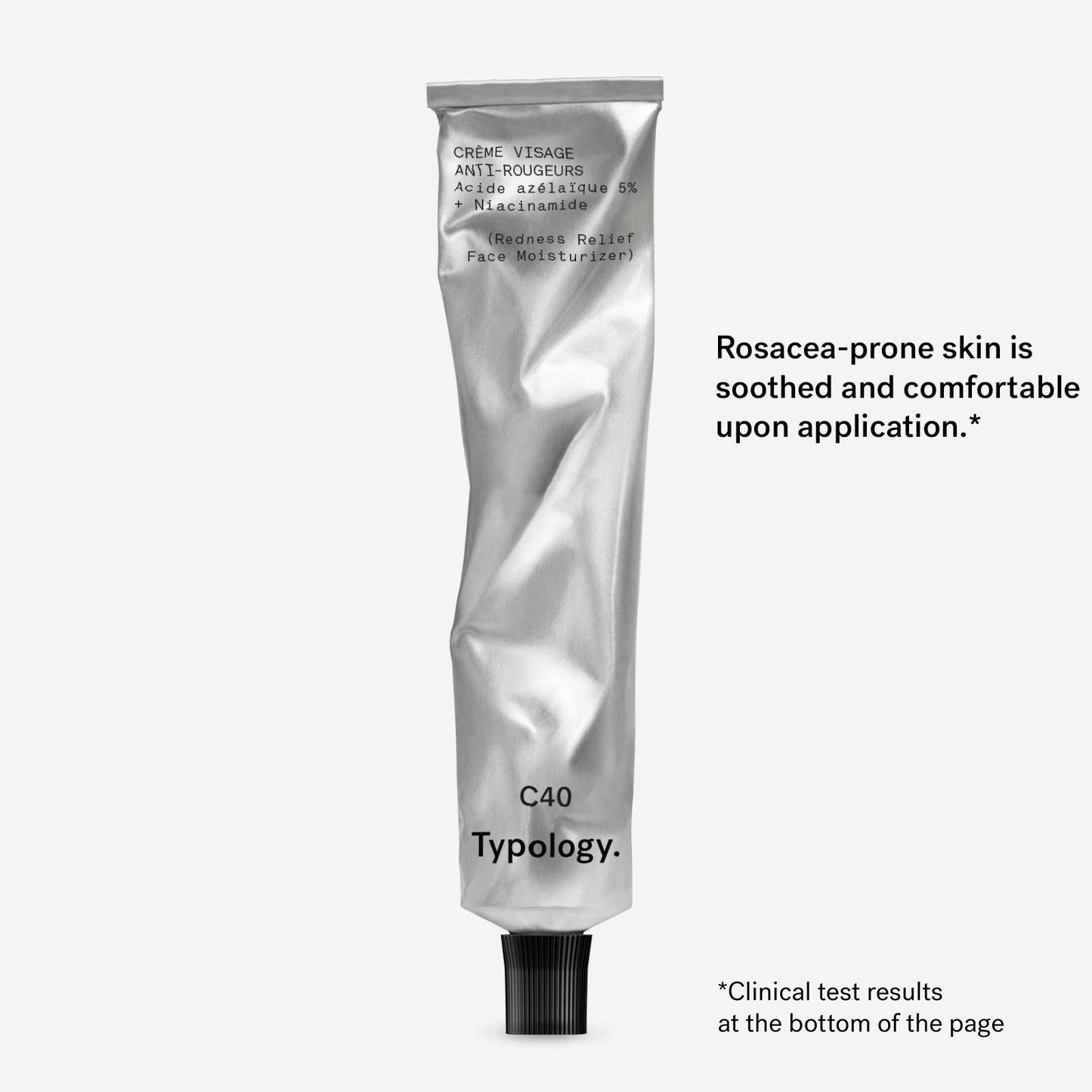 C40 Redness Relief Moisturiser – Azelaic Acid & Niacinamide Face Cream for Rosacea-Prone, Sensitive Skin, 50 mL