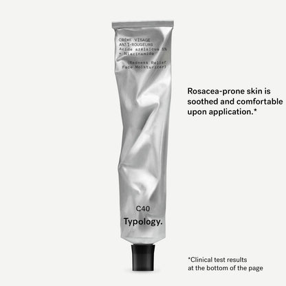 C40 Redness Relief Moisturiser – Azelaic Acid & Niacinamide Face Cream for Rosacea-Prone, Sensitive Skin, 50 mL
