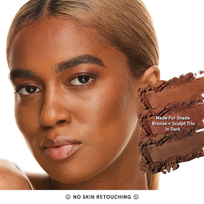 ONE/SIZE by Patrick Starrr  Made for Shade Bronze & Sculpt Trio Palette