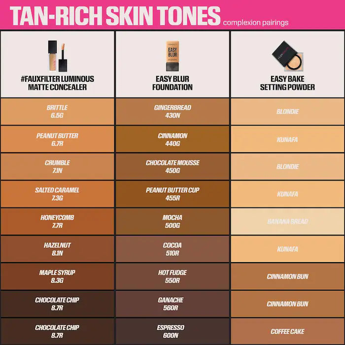 HUDA BEAUTY  #FauxFilter Matte Buildable Coverage Waterproof Concealer