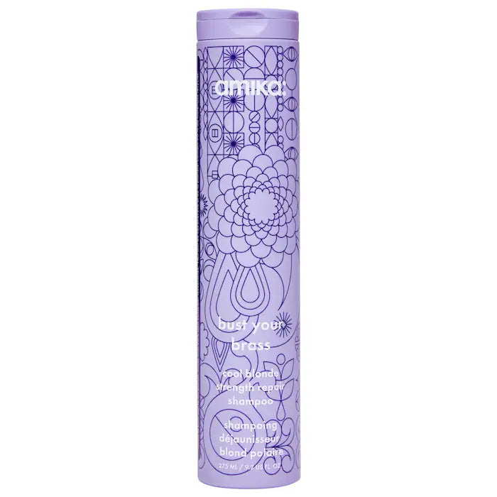 amika  Bust Your Brass Cool Blonde Strength Repair Shampoo
