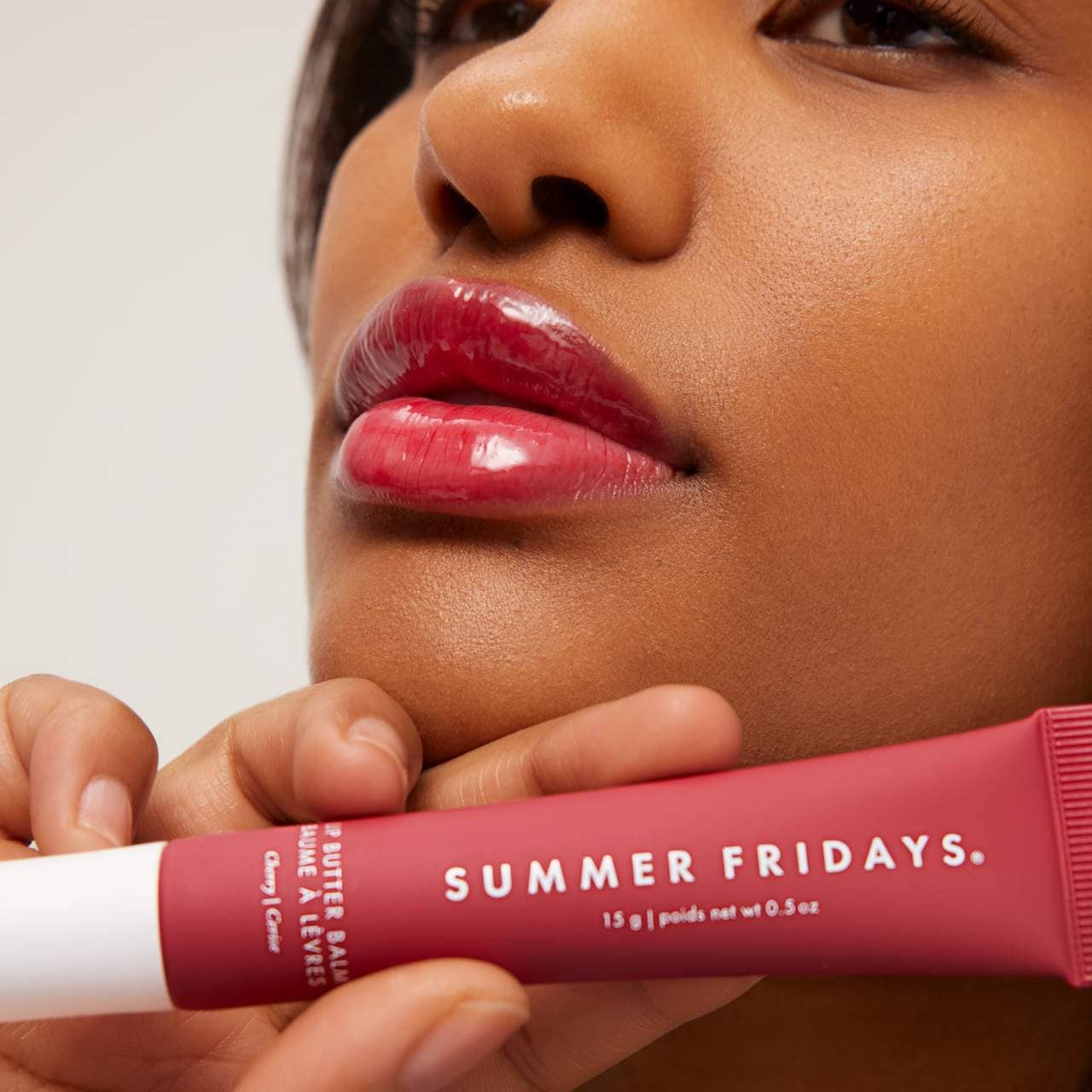 Saim Summer Fridays Lip Butter Balm - Hydrating & Soothing Vegan Wax Balm for Parched Lips with Smooth Texture and Natural Shine - Gloss, Lipgloss