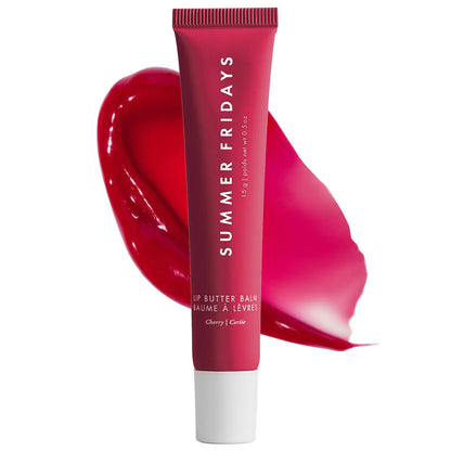 Saim Summer Fridays Lip Butter Balm - Hydrating & Soothing Vegan Wax Balm for Parched Lips with Smooth Texture and Natural Shine - Gloss, Lipgloss