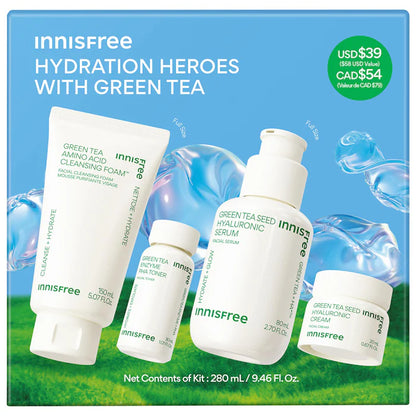 innisfree  Green Tea Hydration Heroes with Hyaluronic Acid