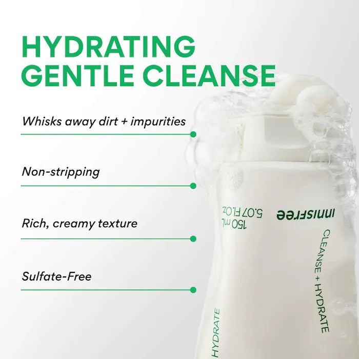 innisfree  Sulfate-Free Green Tea Amino Acid Cleansing Foam