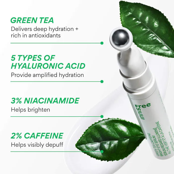 innisfree  Green Tea Caffeine Bright-Eye Serum with Niacinamide