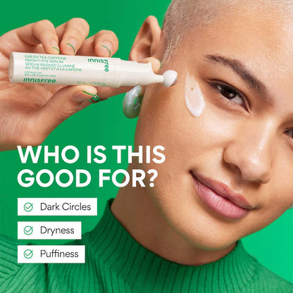 innisfree  Green Tea Caffeine Bright-Eye Serum with Niacinamide