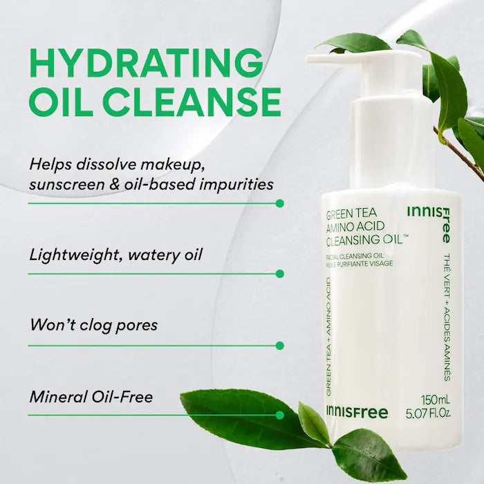 innisfree  Hydrating Green Tea Amino Acid Cleansing Oil