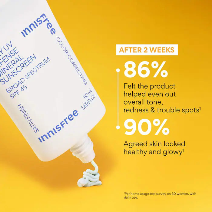 innisfree  Daily UV Defense Mineral Sunscreen Broad Spectrum SPF 45