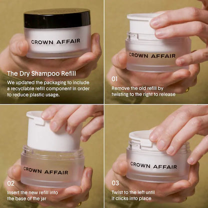 Crown Affair  The Refillable Dry ShampooCrown Affair  The Refillable Dry Shampoo