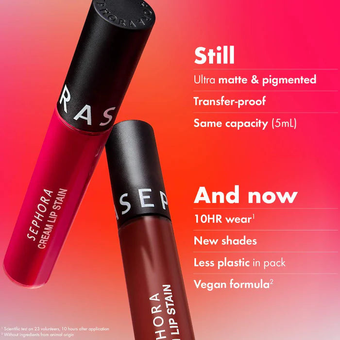 SEPHORA COLLECTION  Cream Lip Stain 10HR Liquid Lipstick
