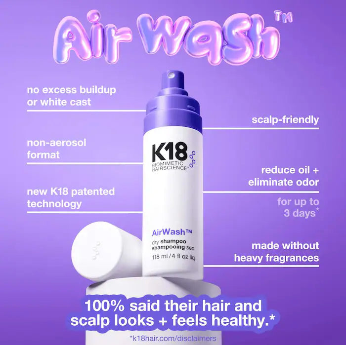 K18 Biomimetic Hairscience  AirWash™ Dry Shampoo