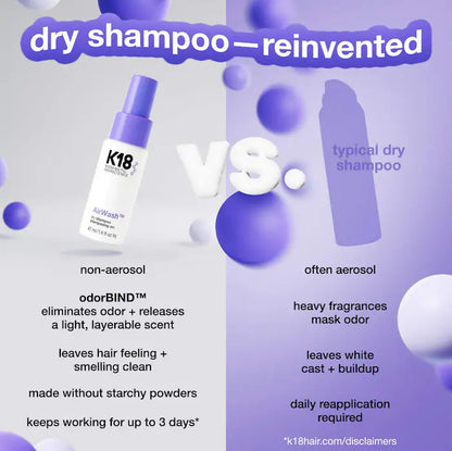 K18 Biomimetic Hairscience  Mini AirWash™ Dry Shampoo