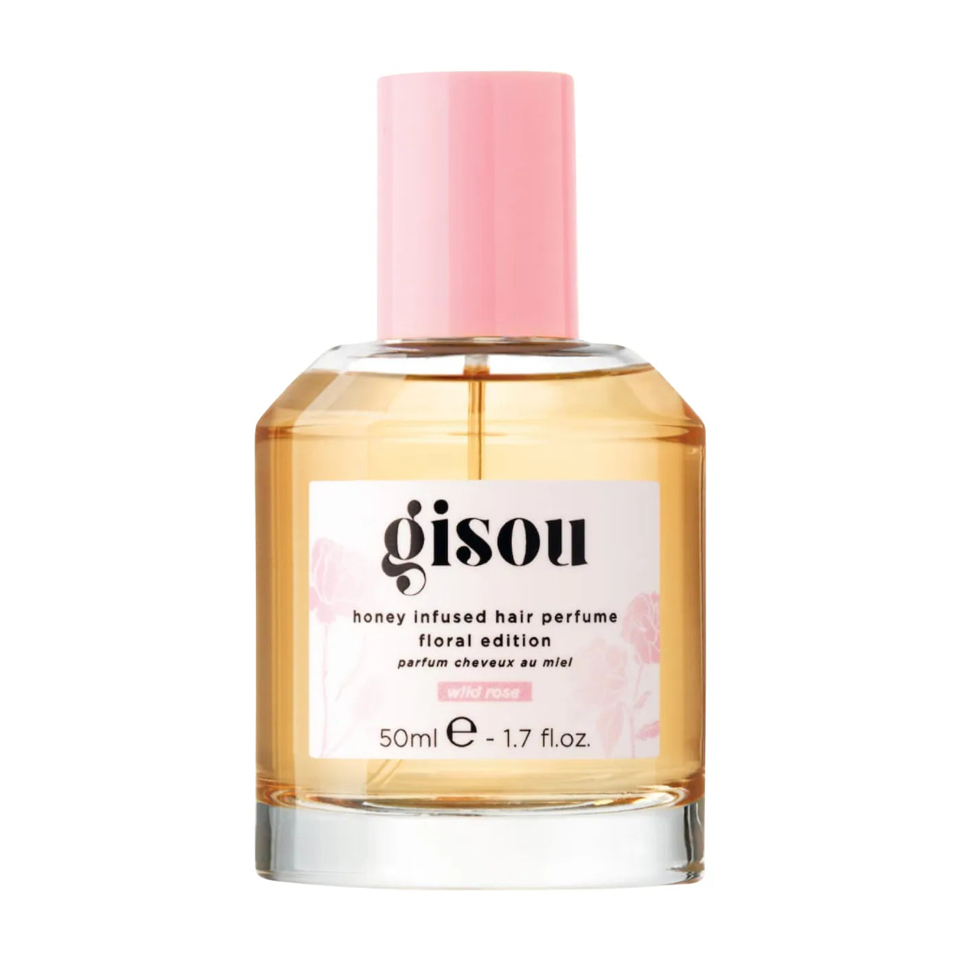 Gisou Wild Rose Honey Infused Hair Perfume — Long-Lasting Floral Hair Fragrance Mist