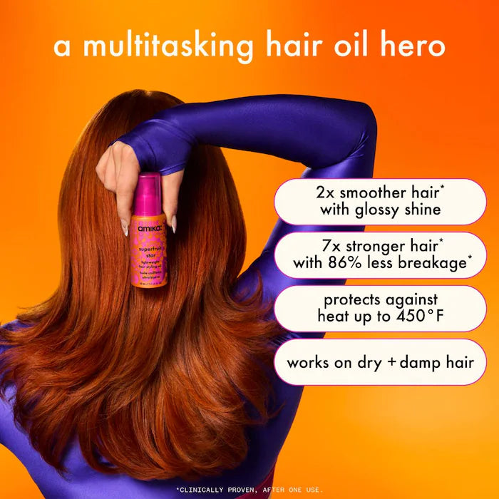 amika  Superfruit Star Lightweight Hair Styling Oil