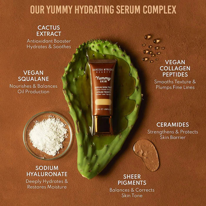 Danessa Myricks Beauty  Yummy Skin Soothing Serum Skin Tint Foundation with Peptides + Ceramides