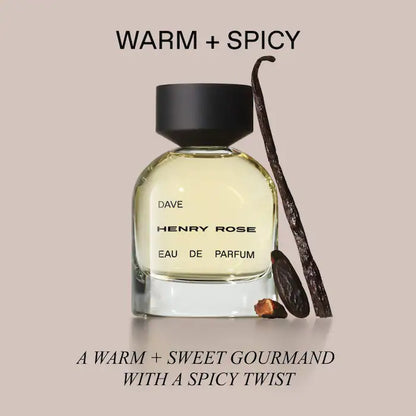 Henry Rose  Dave Eau De Parfum with Vanilla + Tonka Bean Travel Spray