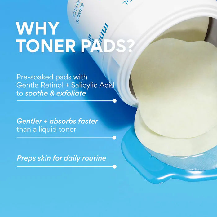innisfree  Daily Gentle Retinol Salicylic Toner Pads
