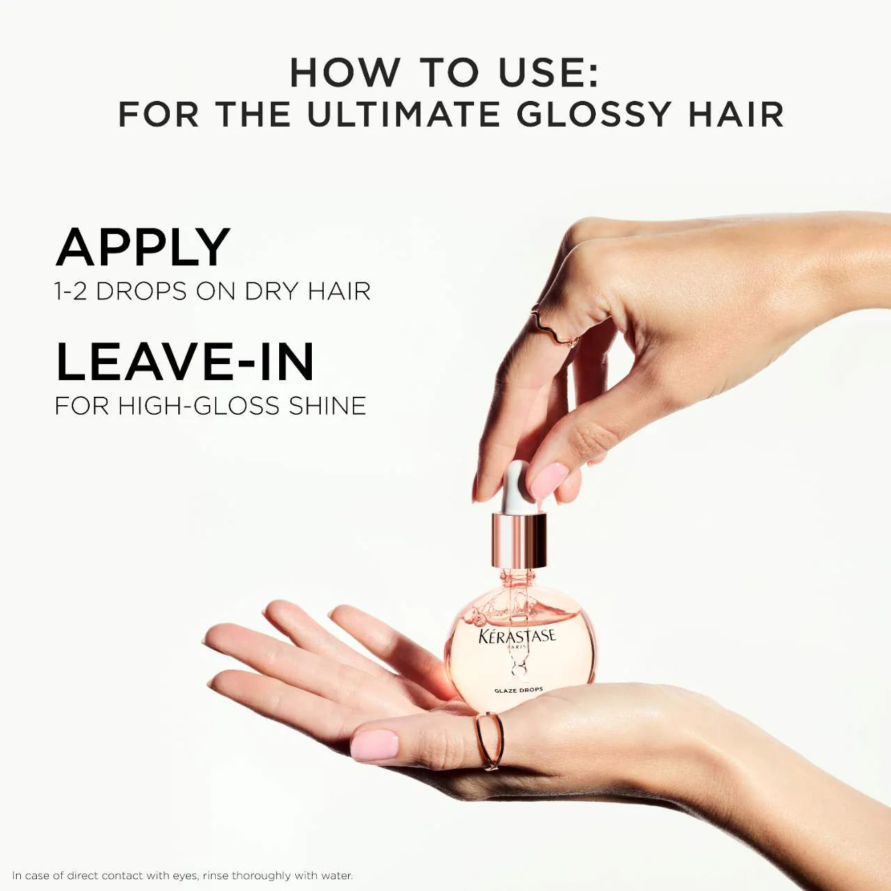 Kérastase Gloss Absolu Glaze Drops Anti-Frizz Hair Oil — Shine & Frizz Control Treatment