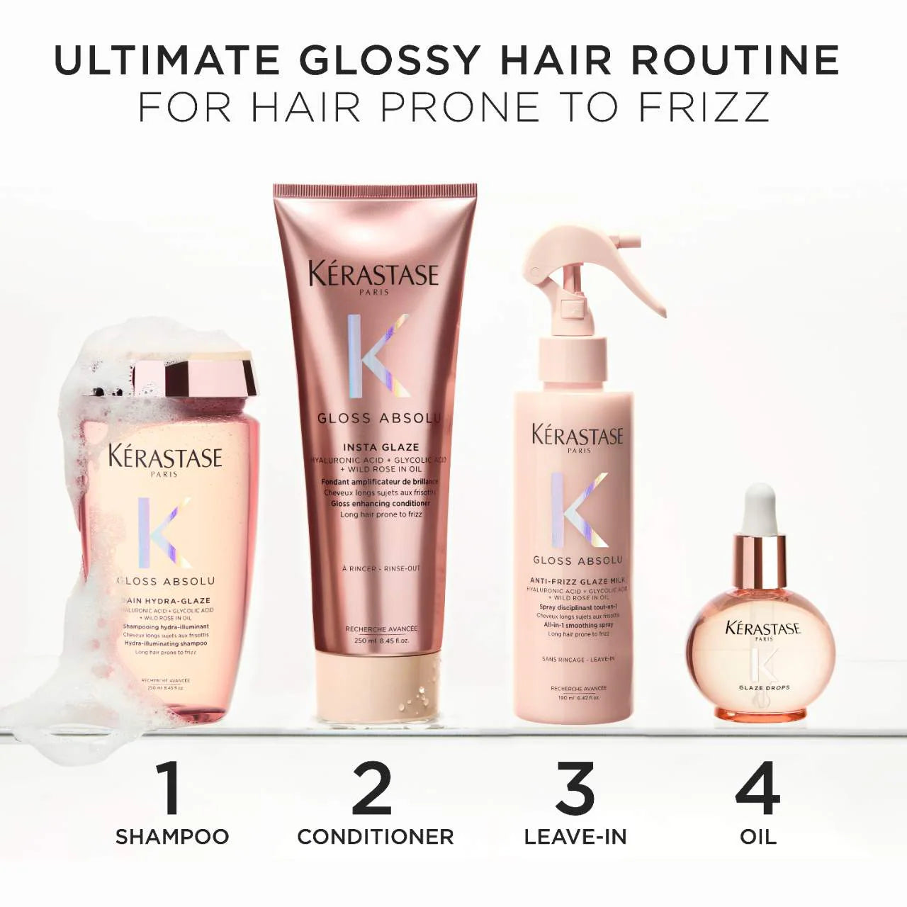 Kérastase Gloss Absolu Glaze Drops Anti-Frizz Hair Oil — Shine & Frizz Control Treatment