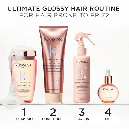 Kérastase Gloss Absolu Glaze Drops Anti-Frizz Hair Oil — Shine & Frizz Control Treatment