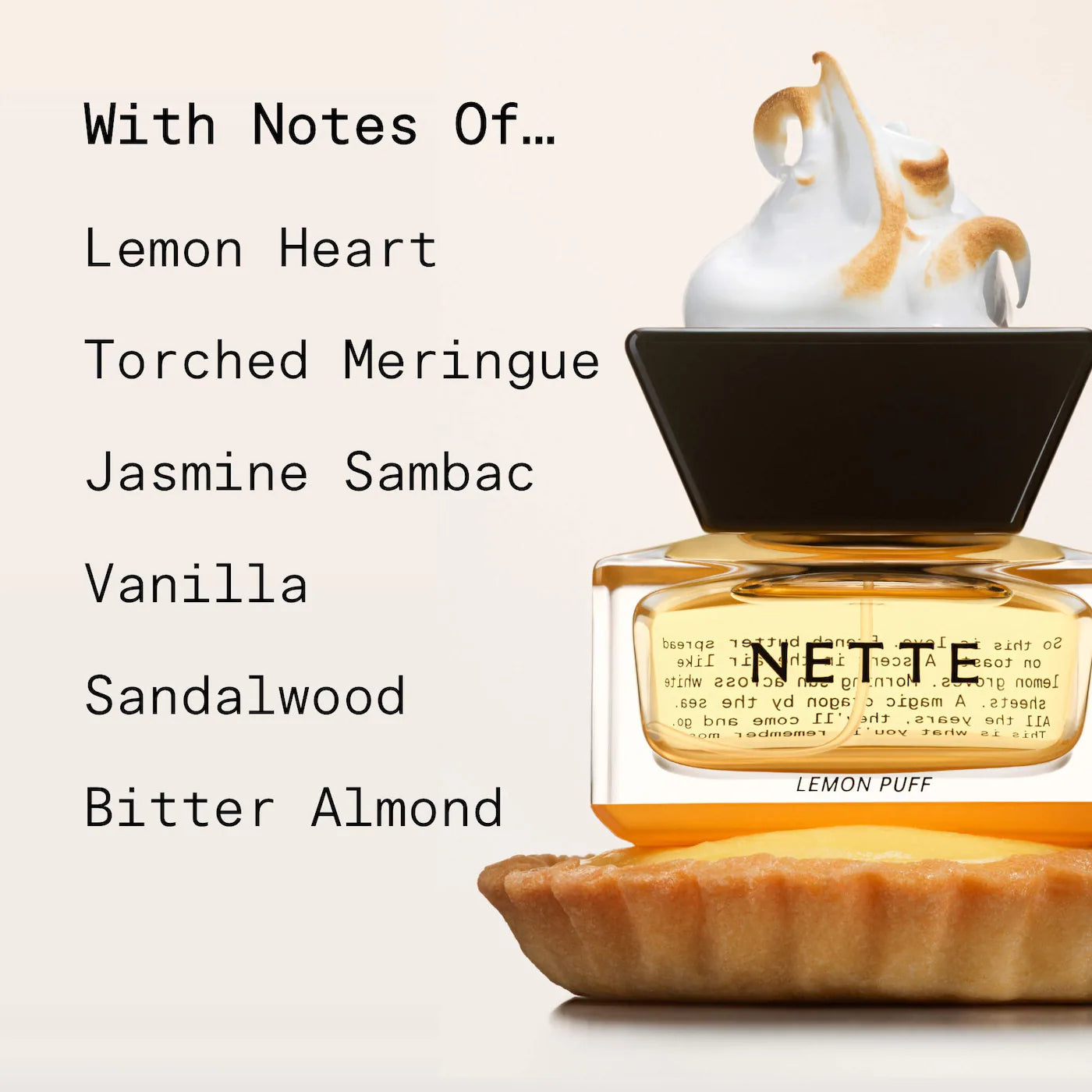 Nette Lemon Puff Eau de Parfum — Bright Lemon & Vanilla Dessert-Inspired Fragrance