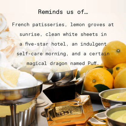 Nette Lemon Puff Eau de Parfum — Bright Lemon & Vanilla Dessert-Inspired Fragrance