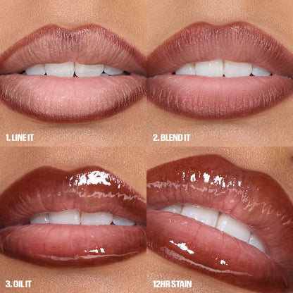 HUDA BEAUTY  Lip Contour Lip Stain for 12-Hour Wear