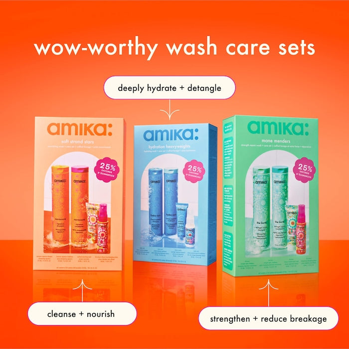 amika  Soft Strand Stars Nourishing Shampoo + Conditioner Set