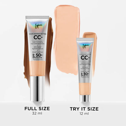 IT Cosmetics  Mini CC+ Cream Full Coverage Color Correcting Foundation with SPF 50+
