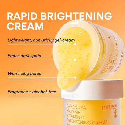 innisfree  Green Tea Enzyme Vitamin C Brightening Cream