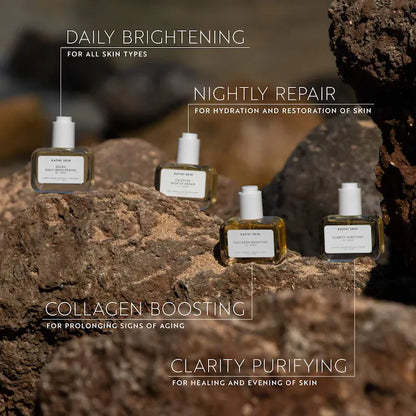 atini Skin  Clarity Purifying face oil serum for dark spots and blemishes + Tsubaki