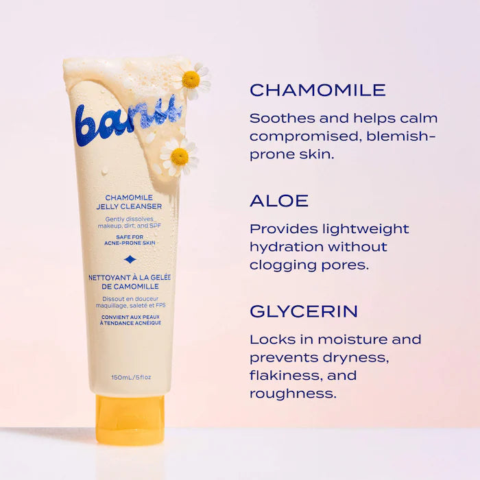banu  Hydrating and Makeup Removing Jelly Cleanser with Glycerin and Chamomile