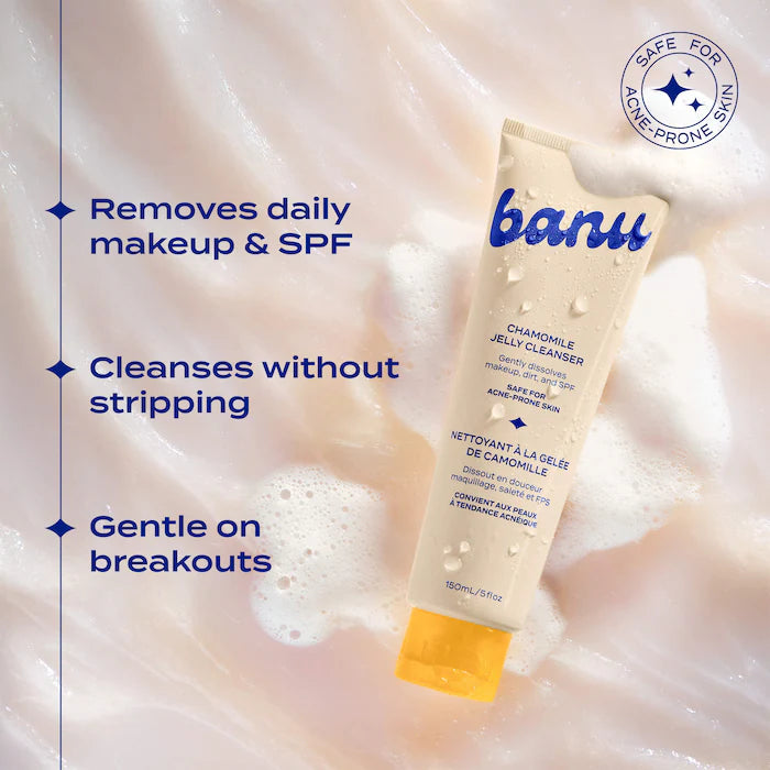 banu  Hydrating and Makeup Removing Jelly Cleanser with Glycerin and Chamomile
