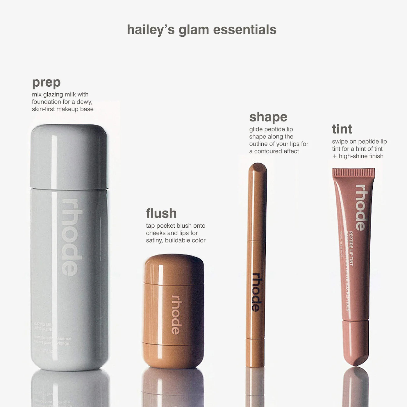 rhode Peptide Lip Tint Nourishing Glaze — Sheer Color, Smooth & Moisturized Lips