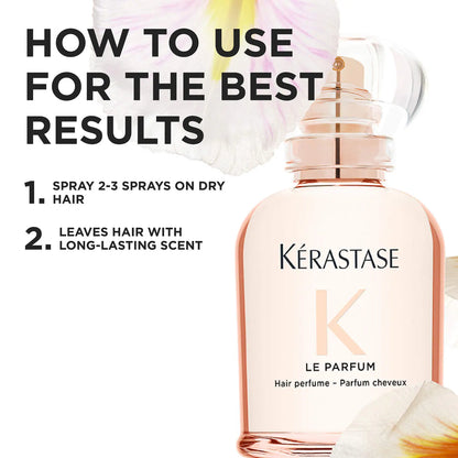 Kérastase Gloss Absolu Hair Perfume — Luxurious Citrus, Rose & Vanilla Scented Hair Mist
