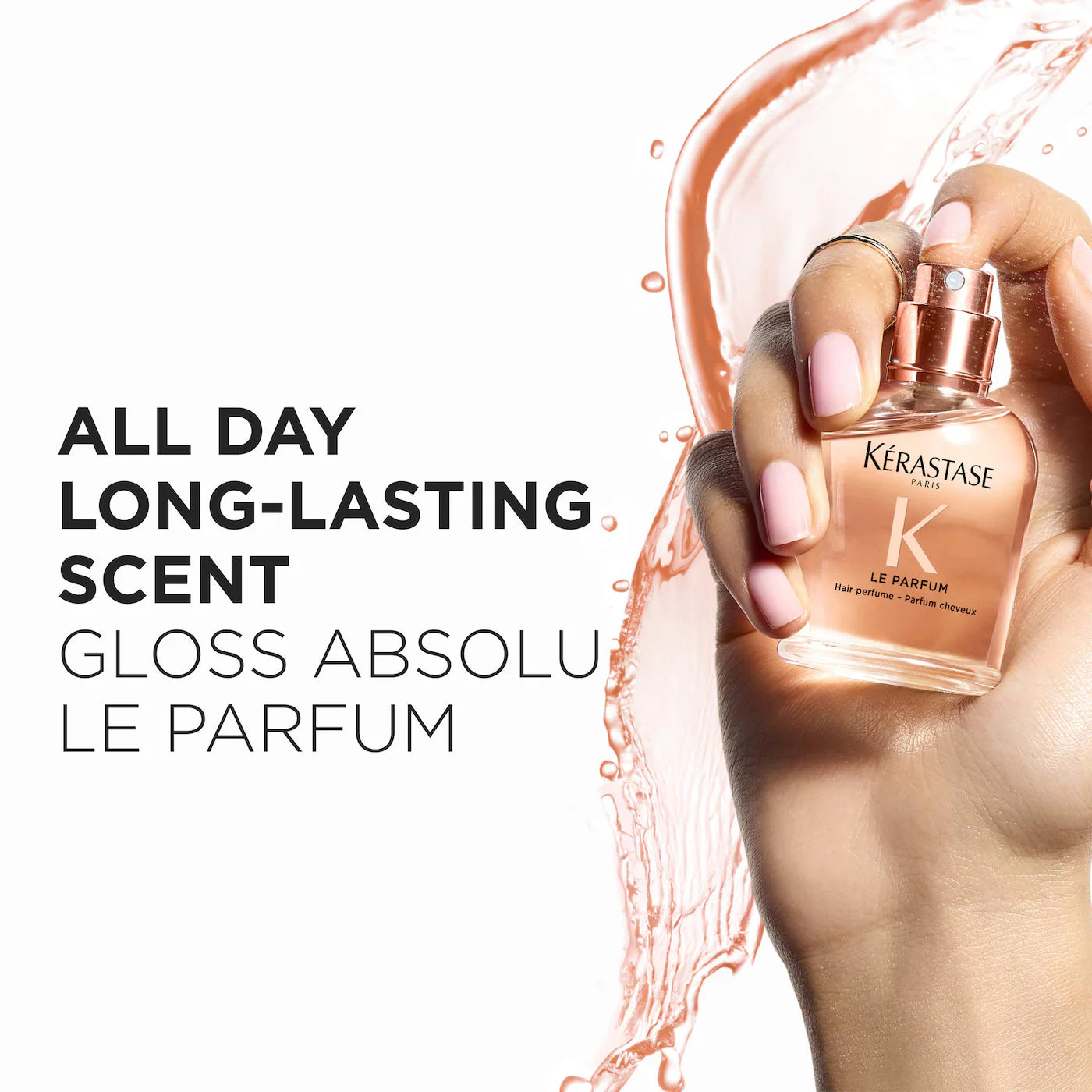 Kérastase Gloss Absolu Hair Perfume — Luxurious Citrus, Rose & Vanilla Scented Hair Mist