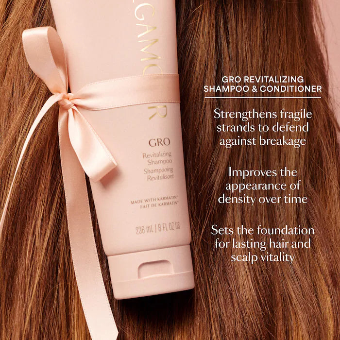 GRO Hair Serum and Shampoo & Conditioner Hair Gift Set