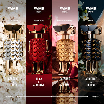 Rabanne Fame in Love Parfum Elixir — Strawberry, Floral & Vanilla Luxury Fragrance