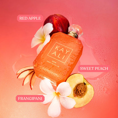 KAYALI Eden Sweet Peach | 35 Eau de Parfum — Juicy Peach, Floral & Sweet Musk Fragrance