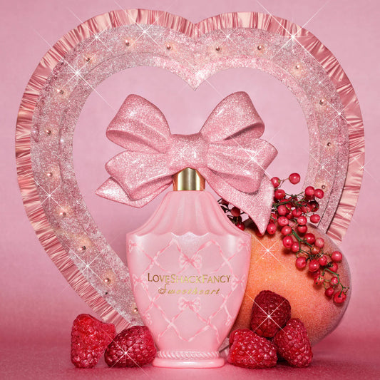 LoveShackFancy Sweetheart Eau de Parfum — Raspberry, Peach & Floral Sweet Fragrance